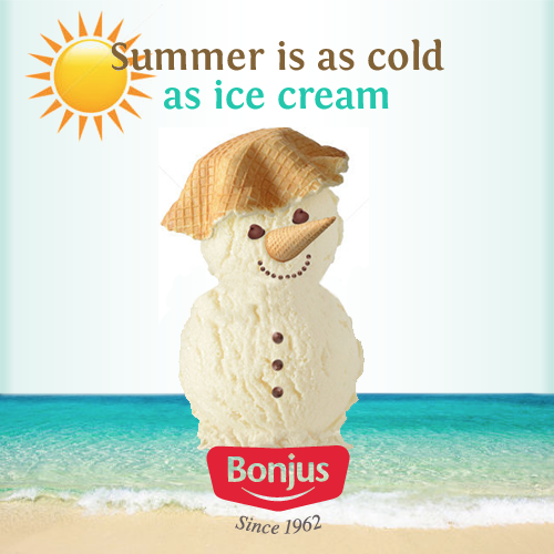 summer as cold as ice cream