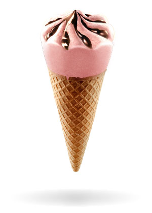 Krazy Kone Strawberry Ice Cream