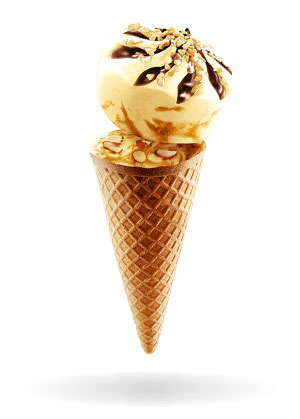 paradiso caramel/peanuts ice cream
